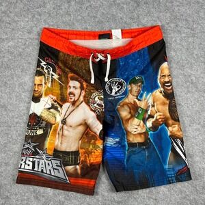 Vintage WWE Wrestling AOP Board Shorts Swim Surf Size Medium